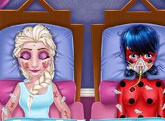 Elsa e Ladybug Grande Acidente